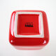 Red ceramic vase, German design, 1990s, manufactured by ASA Selection