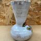 Ancien vase vallauris terre cuite émaillée blanc décor fleurs vintage