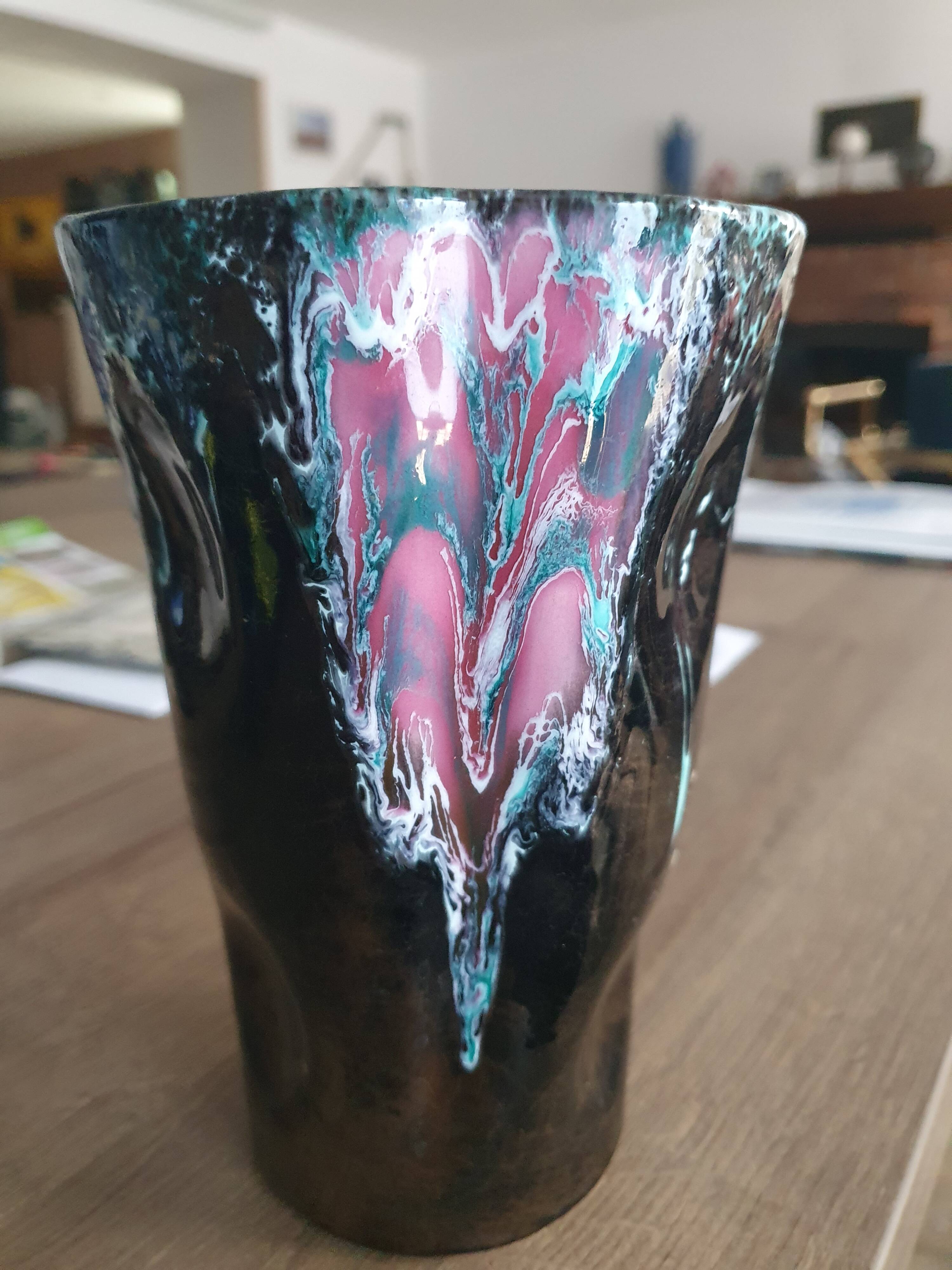 Vase Vallauris irisé