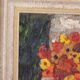 Huile sur toile suédoise – « Fleurs » par Karl Ragnar Johannesson