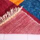 Handmade traditional Berber rug with colourful patterns, size 150/250cm.