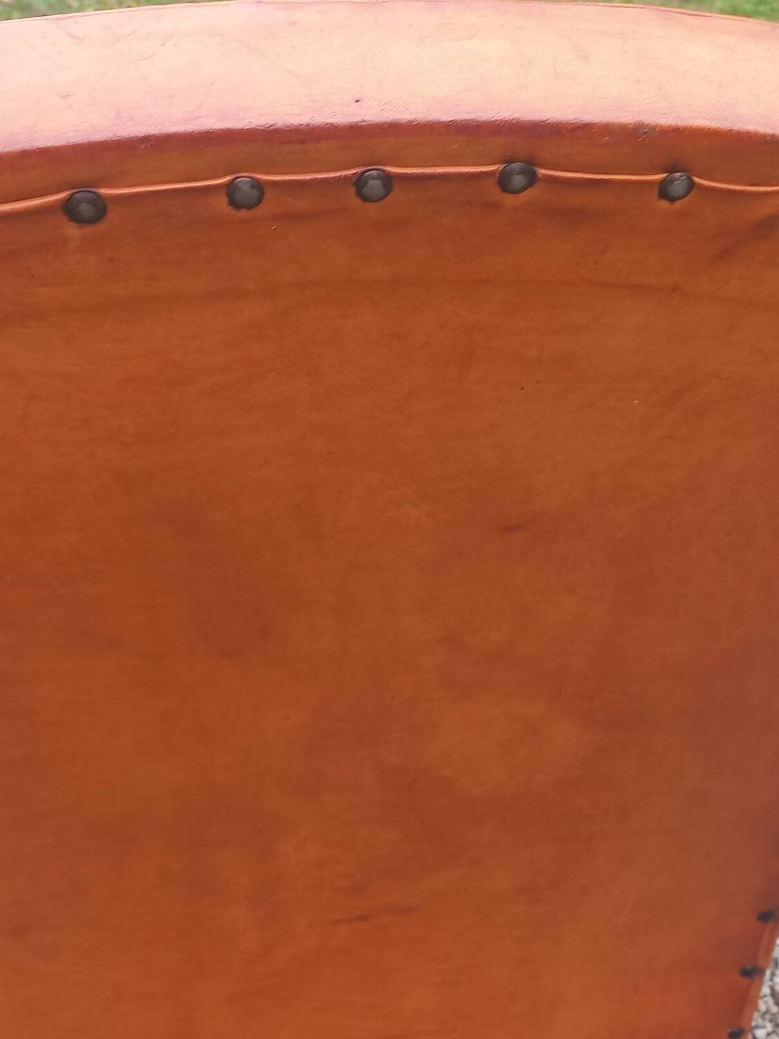 Art deco leather club chair from the 1930s