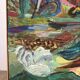 Abstract, oil on canvas signed Dognin