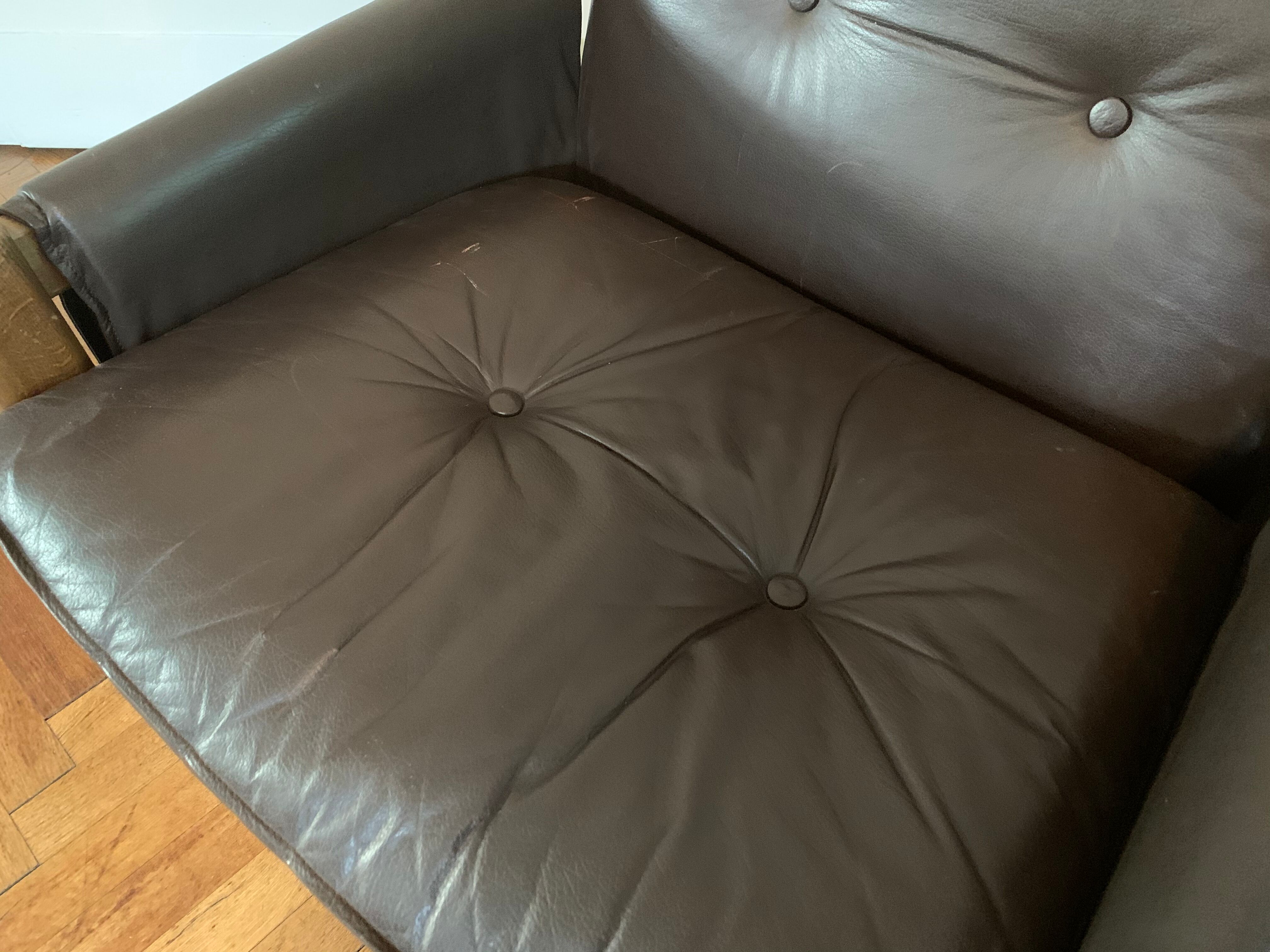 Leather armchair by Ton