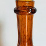 Three-sided blown glass carafe from Biot 1960s