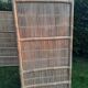 Vintage bamboo and rattan wardrobe or storage unit