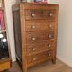Art Deco chest of drawers 1940 vintage