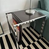 Magazine holder side table from the 70s