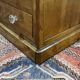 Louis Philippe chest of drawers with 5 drawers from the 19th century in cherry wood with glass knobs