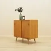 Ash cabinet with sliding doors by Hjørnebo, Danish, 1960s