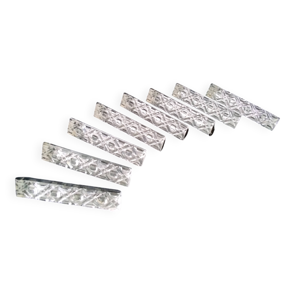 8 Porte couteaux en cristal au Plomb