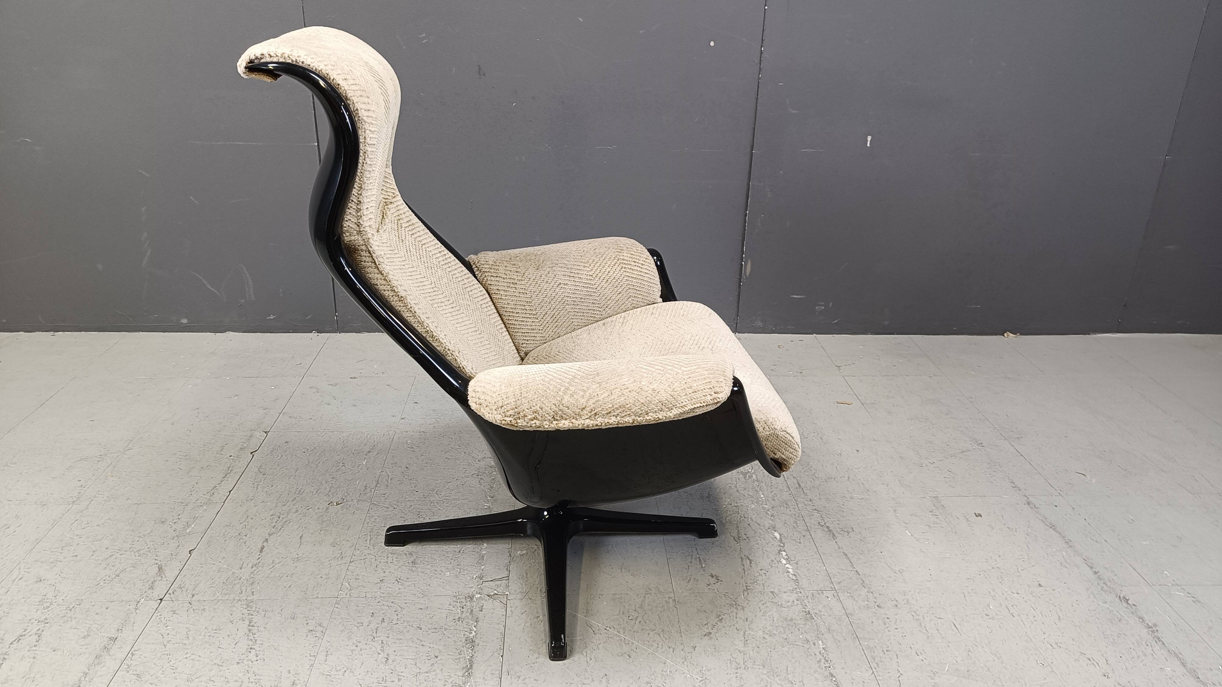 Mid-Century Space Age Galaxy Armchair by Alf Svensson for Dux, 1968