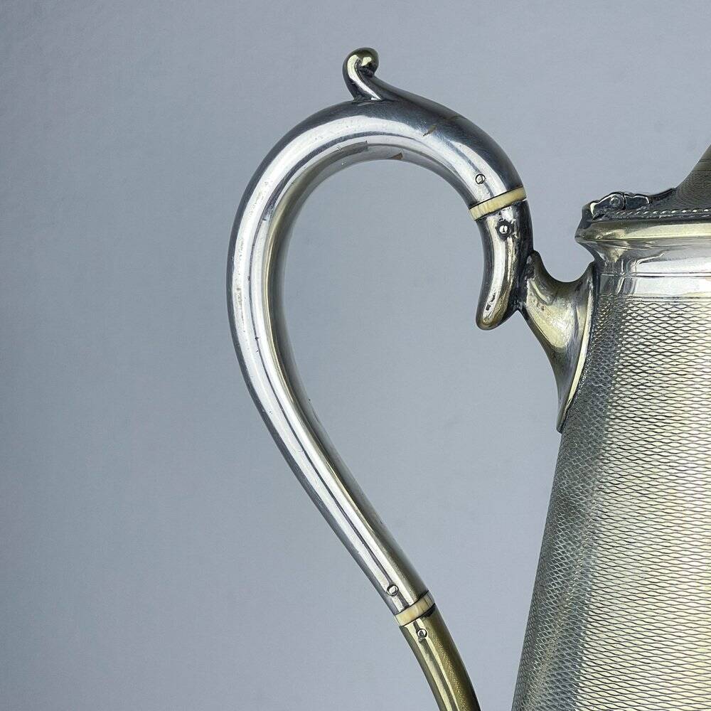Silver-plated coffee pot by Benetfink & Co.