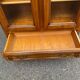 Louis XV display cabinet in solid wood from the 1970s.