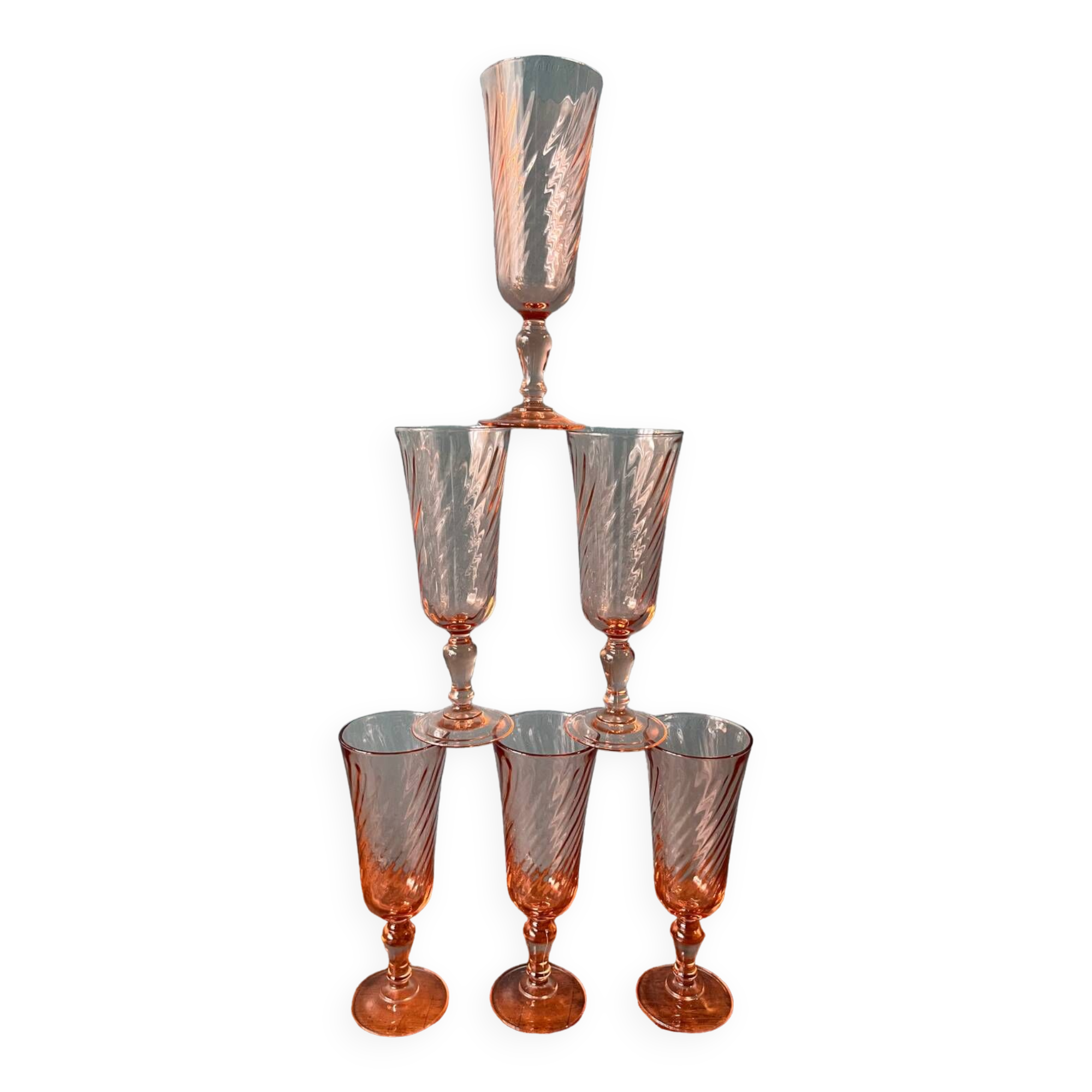 Luminarc Rosaline glass stemmed glass flute