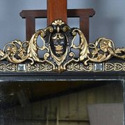 Important Mirror with Pediment, Napoleonic III period – 2nd half of the 19th century