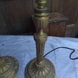 2 feet of lamp in fine bronze 19 th
