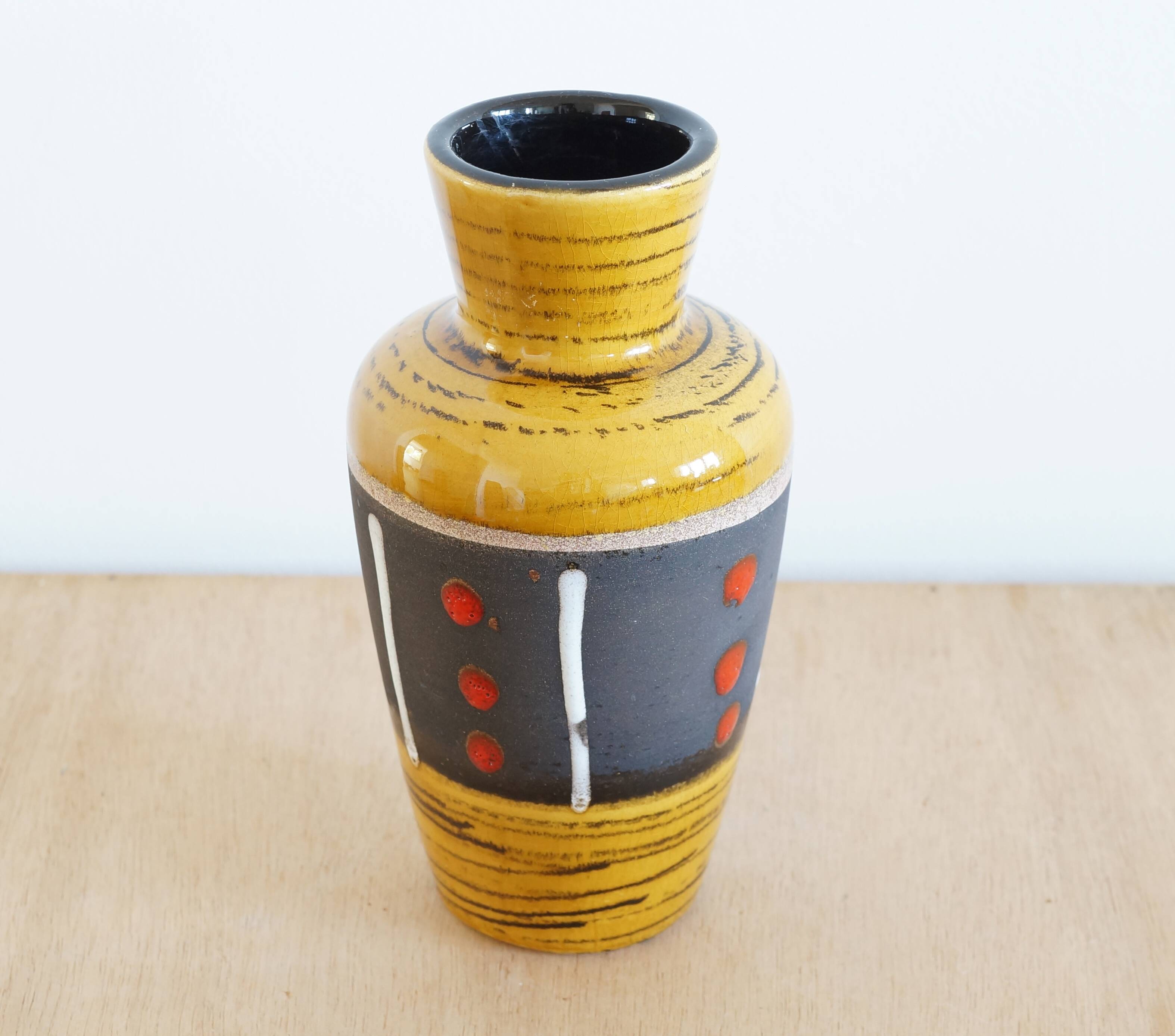 West Germany ceramic vase 1970s