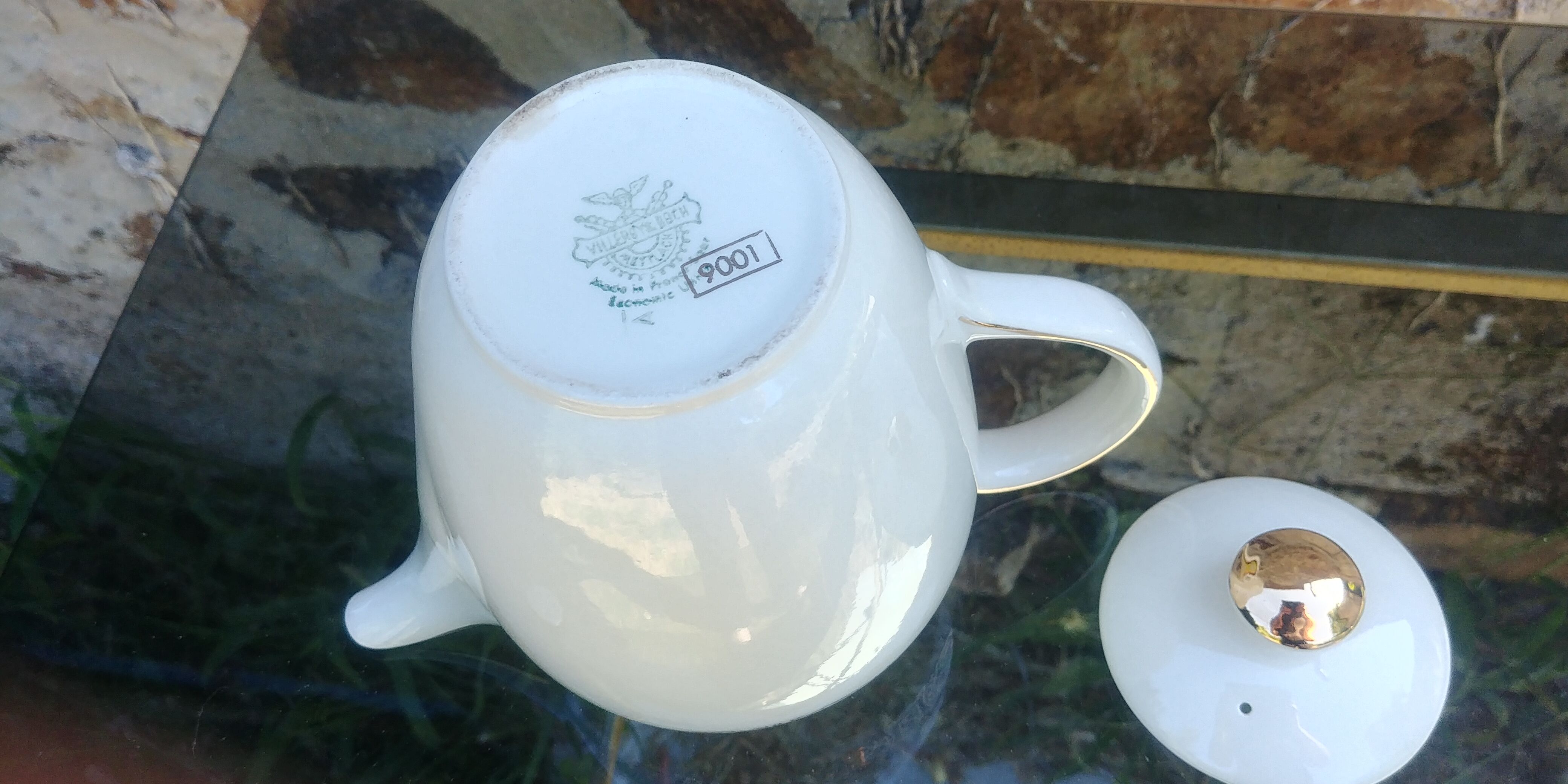 Large Teapot/Coffee Maker Vintage 50s from Villeroy and Boch Mettlach N°9001