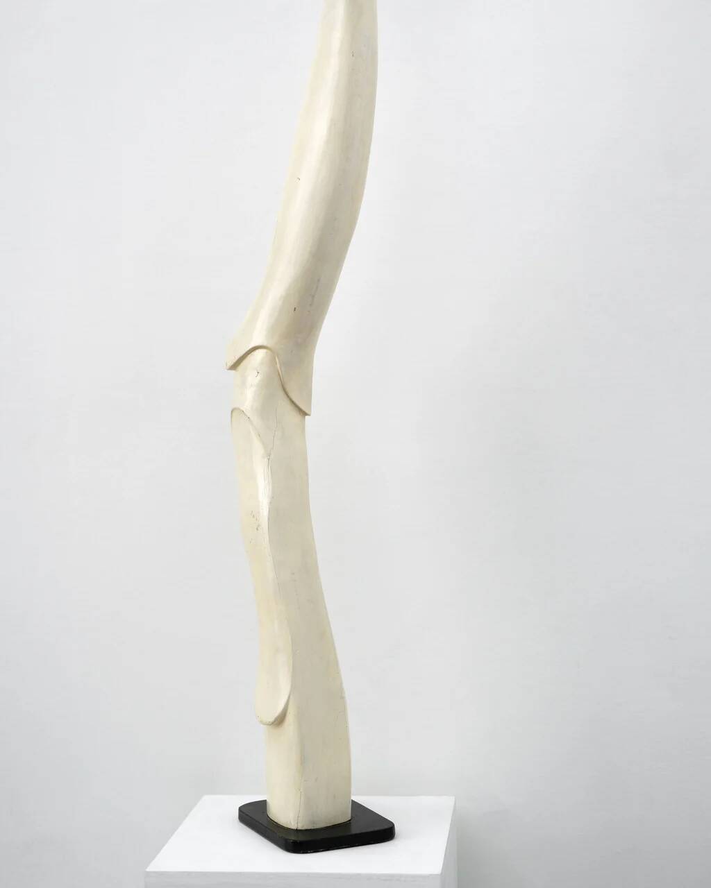 Abstract sculpture, painted wood and steel, American school, c.1960