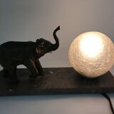 Bedside lamp art deco elephant .