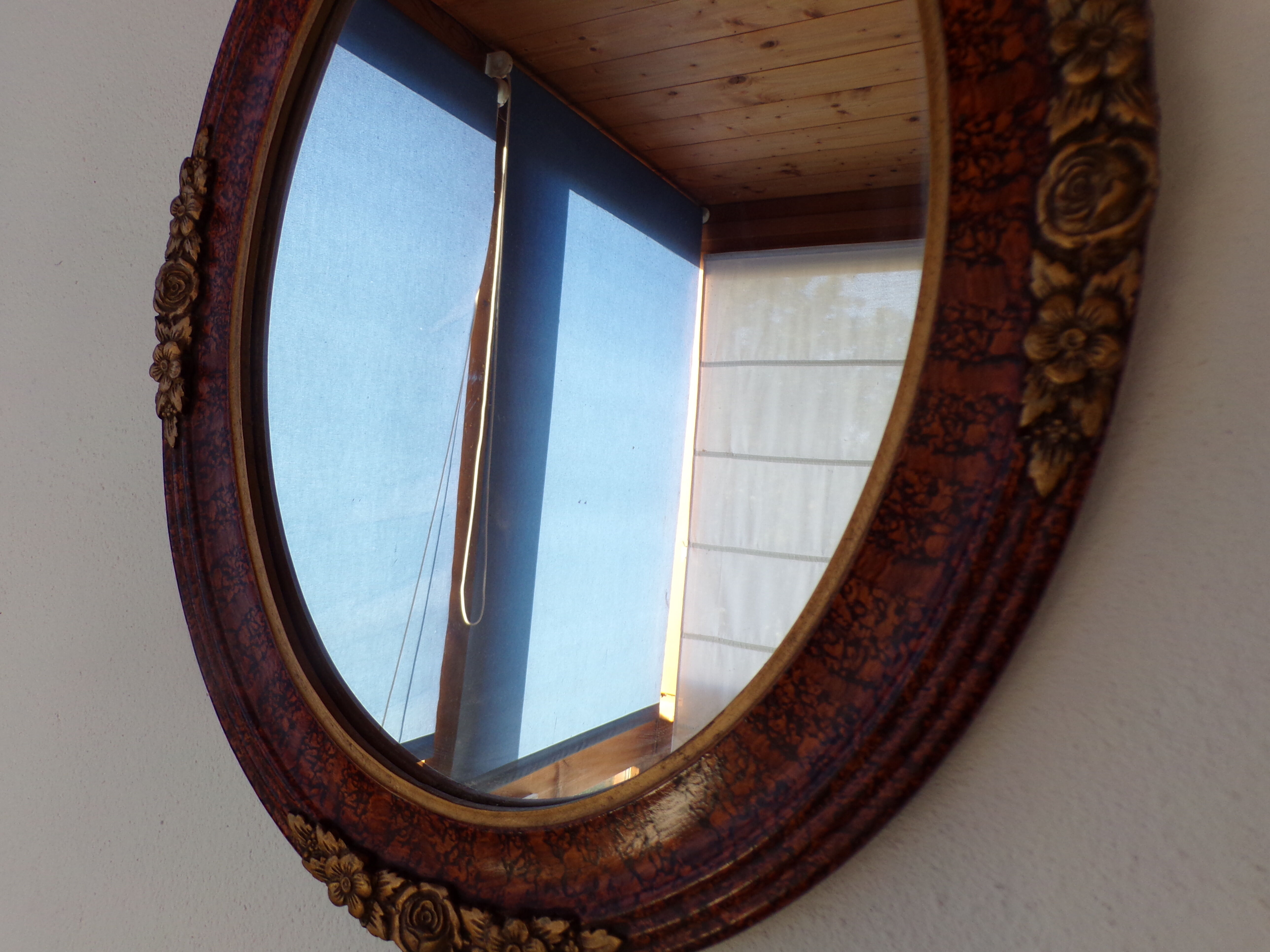 oval mirror 49x39cm