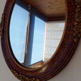 oval mirror 49x39cm