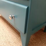 Vintage 30s dresser peacock blue