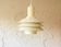 Danish white metal pendant light, 1960