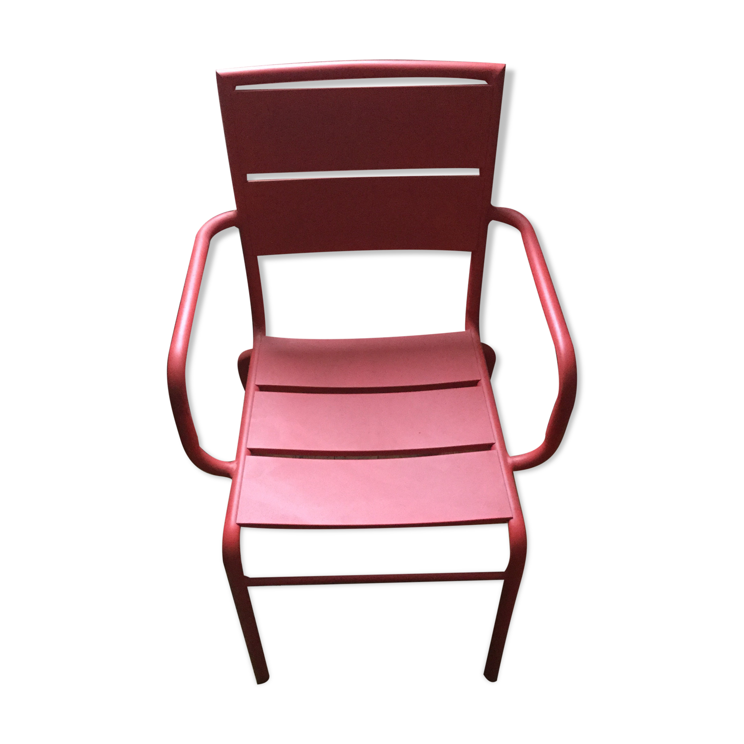 5 fauteuils de jardin en metal