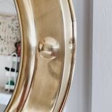 Brass witch's eye porthole mirror