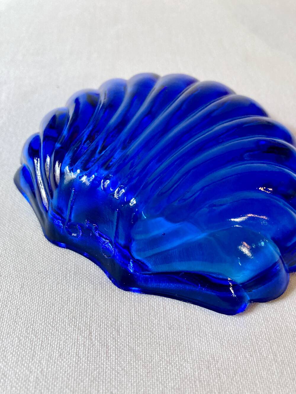 Silver-plated shell butter dish, 1950s