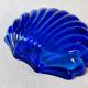Silver-plated shell butter dish, 1950s