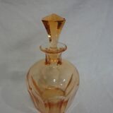 Carafe en verre orangé