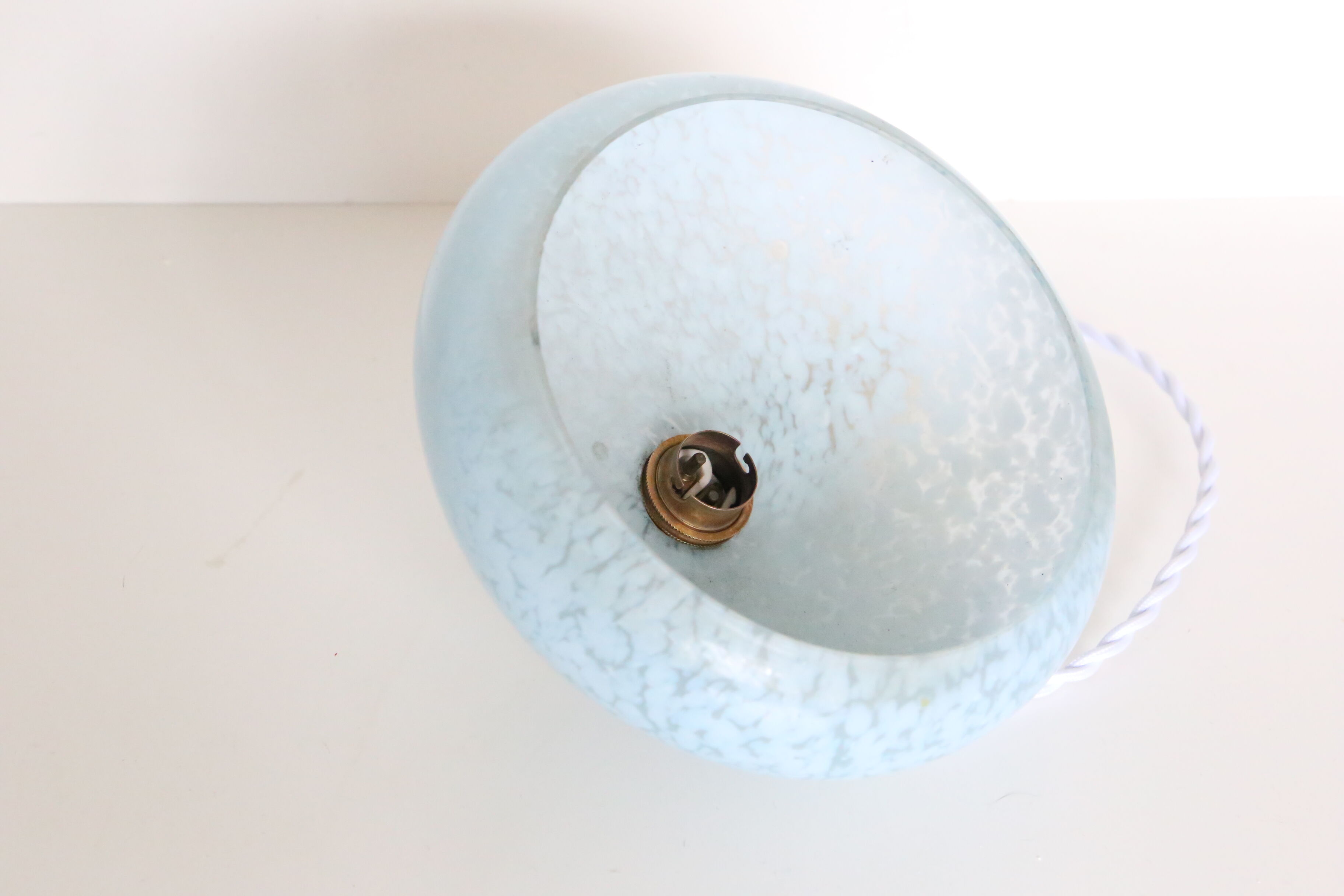 Blue Clichy glass suspension