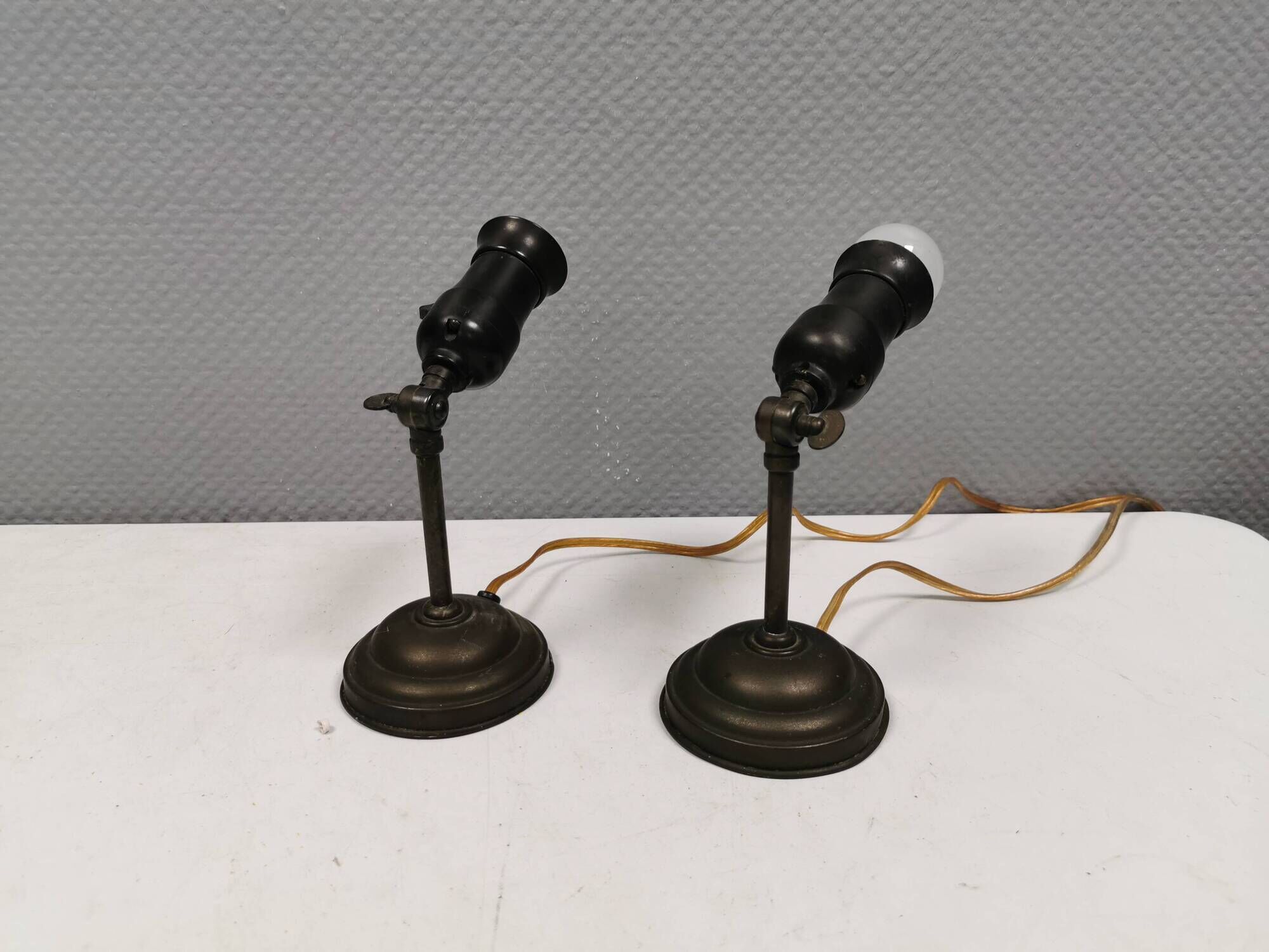 A set of antique wall lamps (they are from before 1930) from Danish NES.