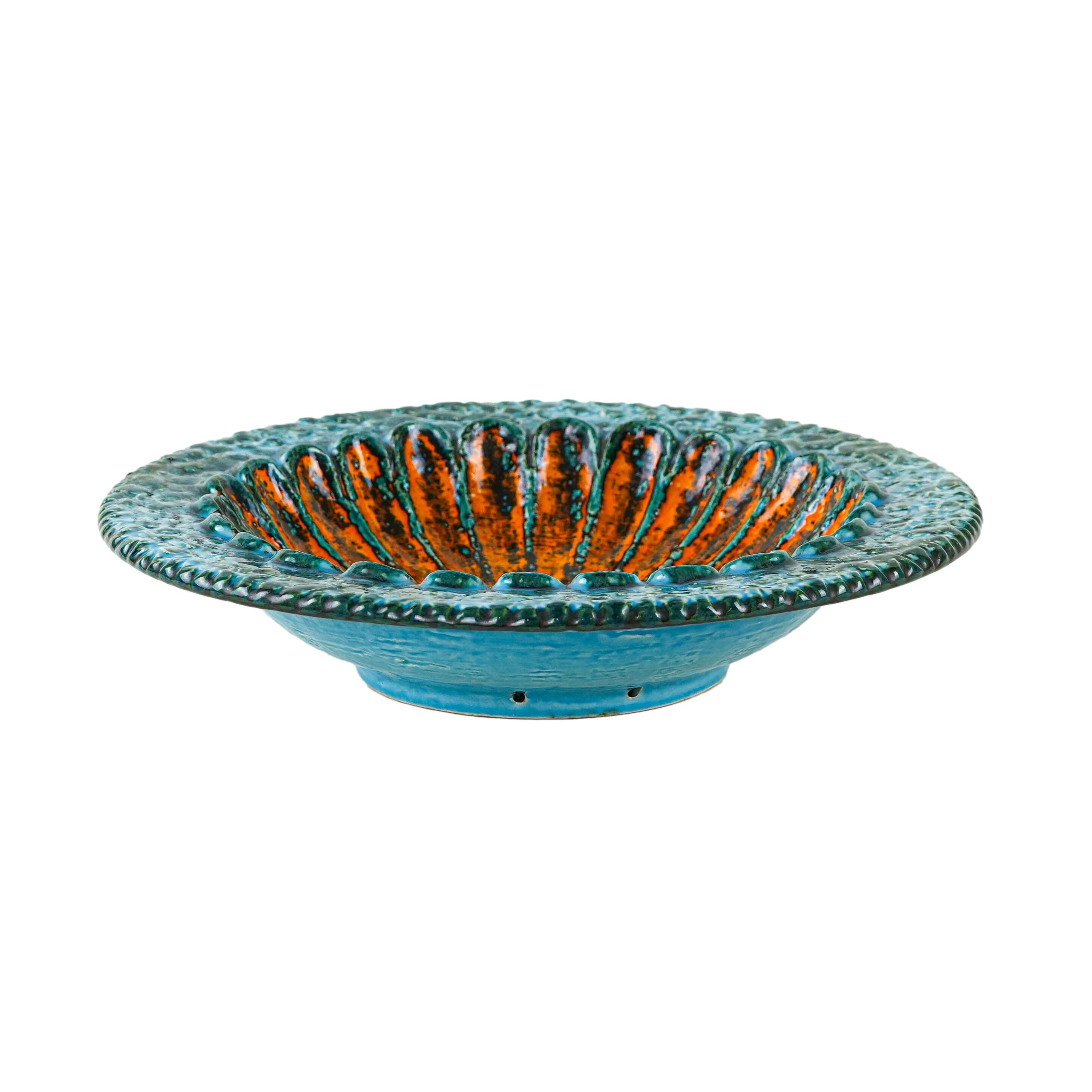 Ceramic plate, German design, 1960s, made in West Germany