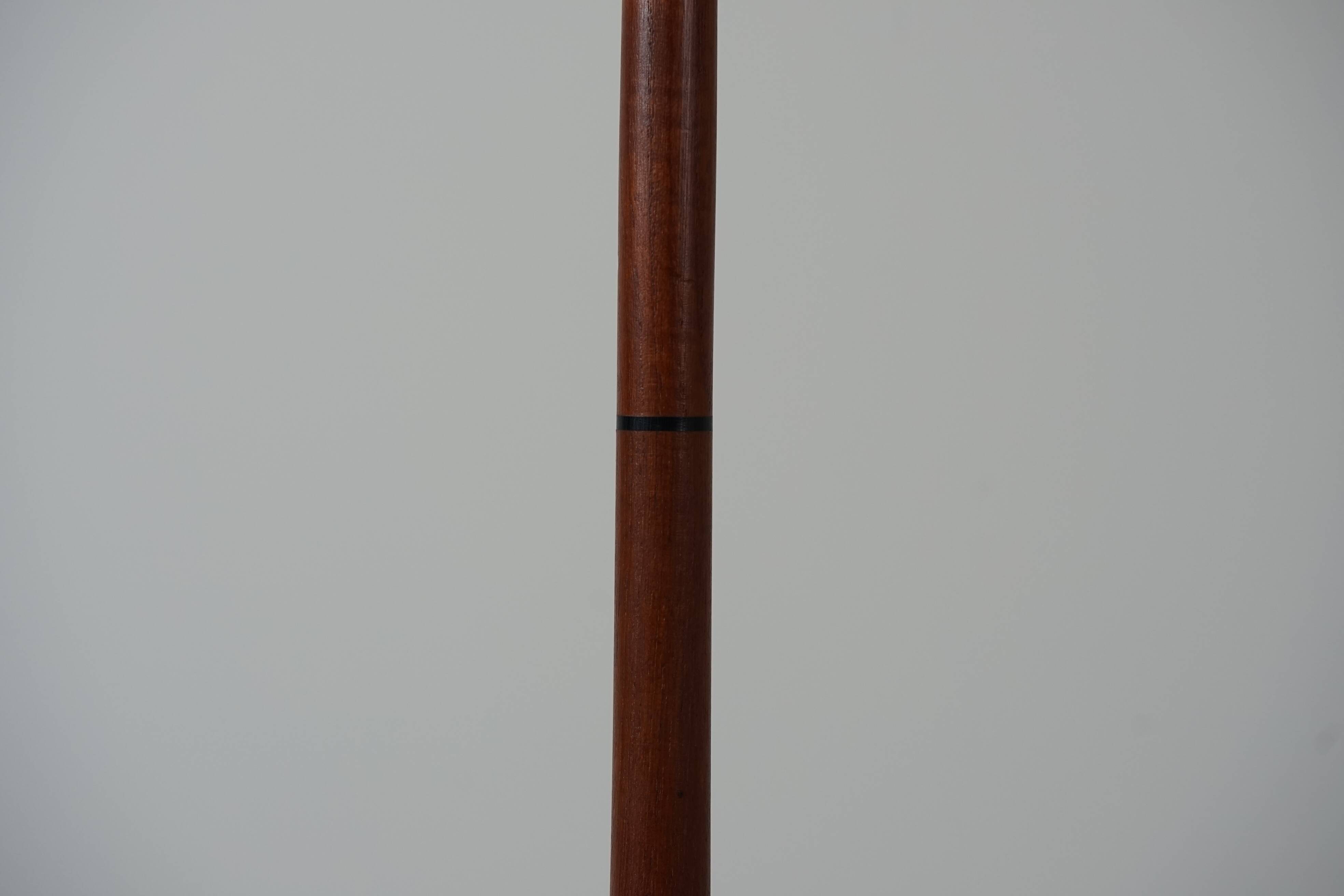 Mid-Century Modern Teak Floor Lamp with Fiberglass Lampshade, 1960s