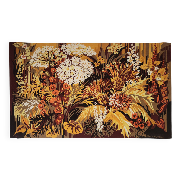 Tapisserie d'Aubusson vintage signée Hervé Lelong — Beyit