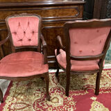 Deux fauteuil cabriolet style Louis XV