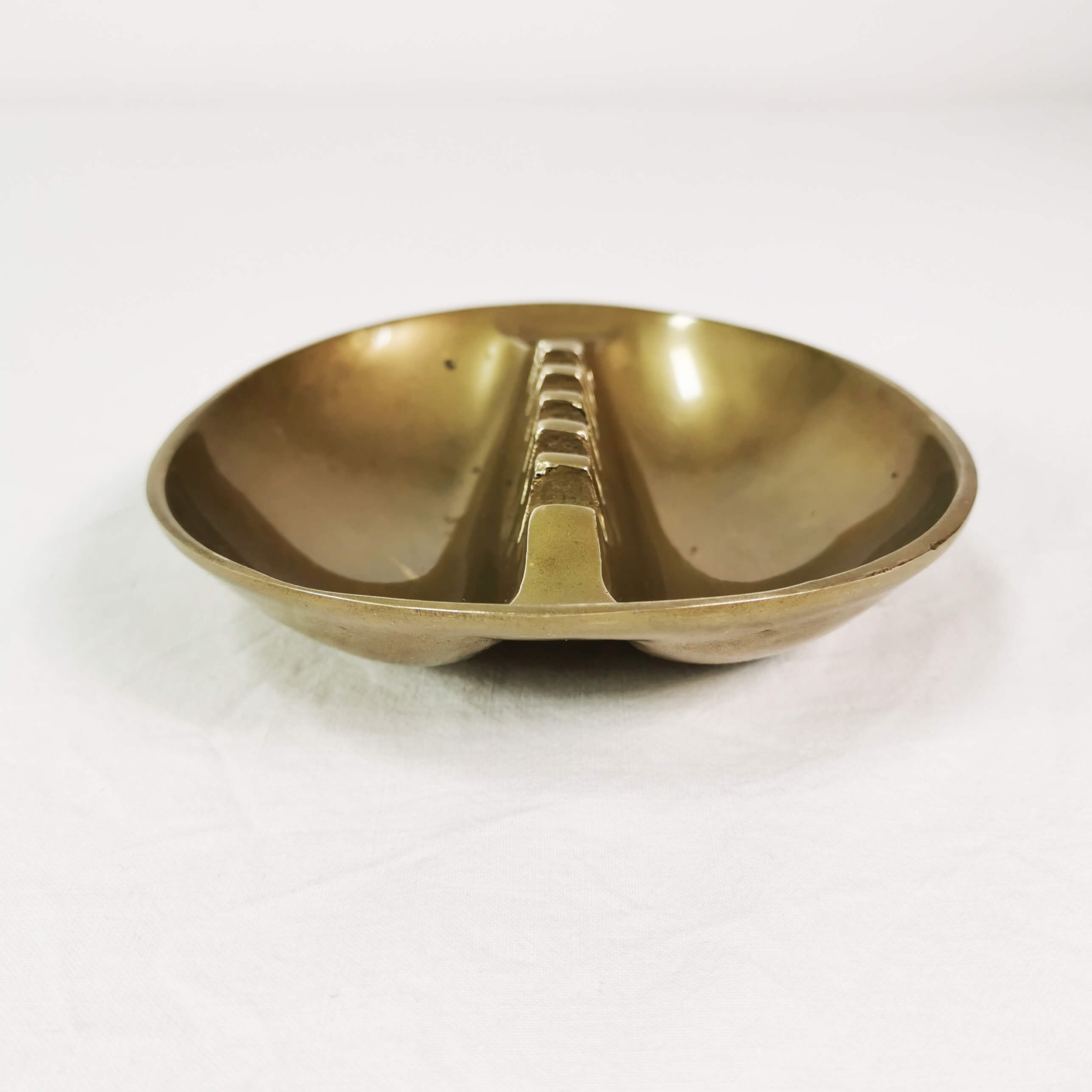 Modernist brass ashtray, Norway, 1960s