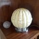 Authentic 20th-century Art Deco globe lamp in coloured glass.