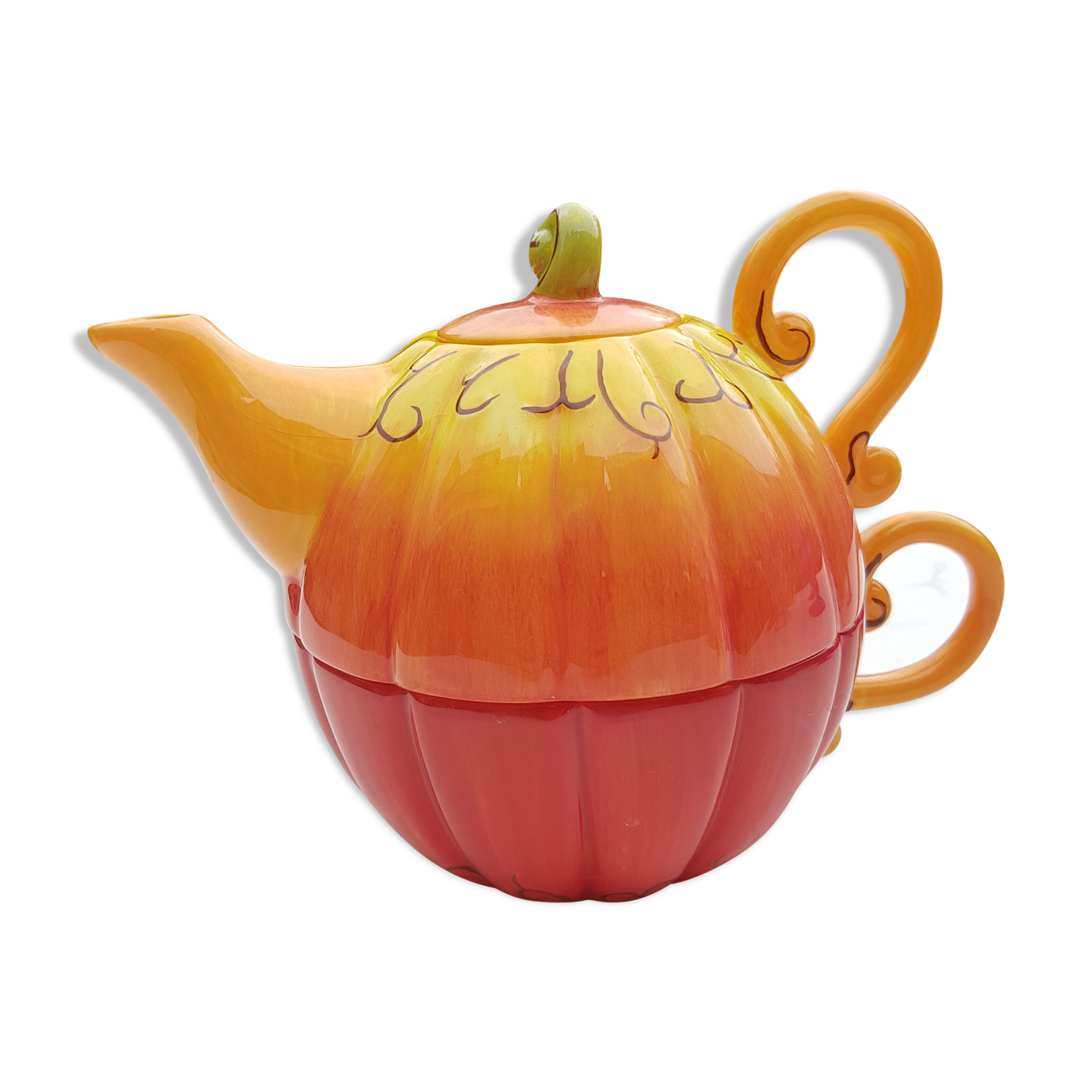 Pumpkin teapot