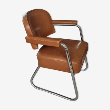Vintage chair office chair armchair mocha brown