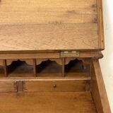 Pupitre Ecritoire de table en bois massif vintage 1950