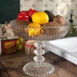 Vintage molded glass stand cup