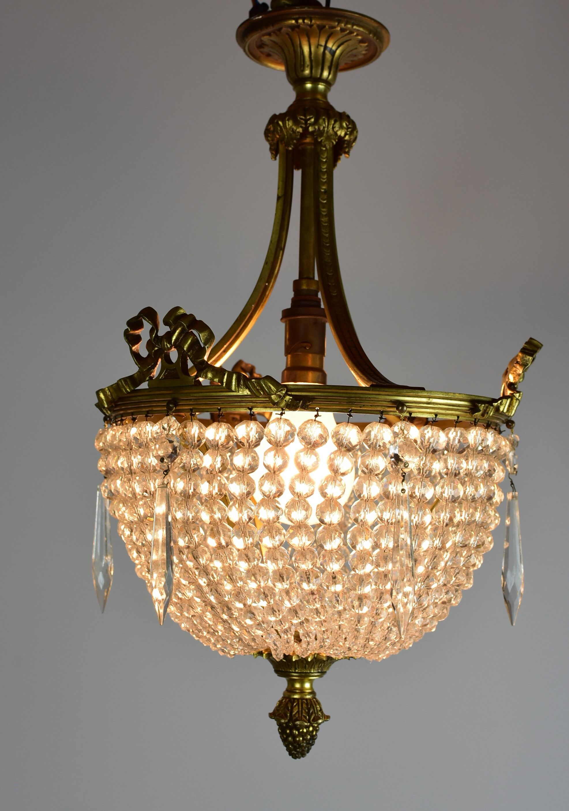 Napoleon III hot air balloon bronze chandelier