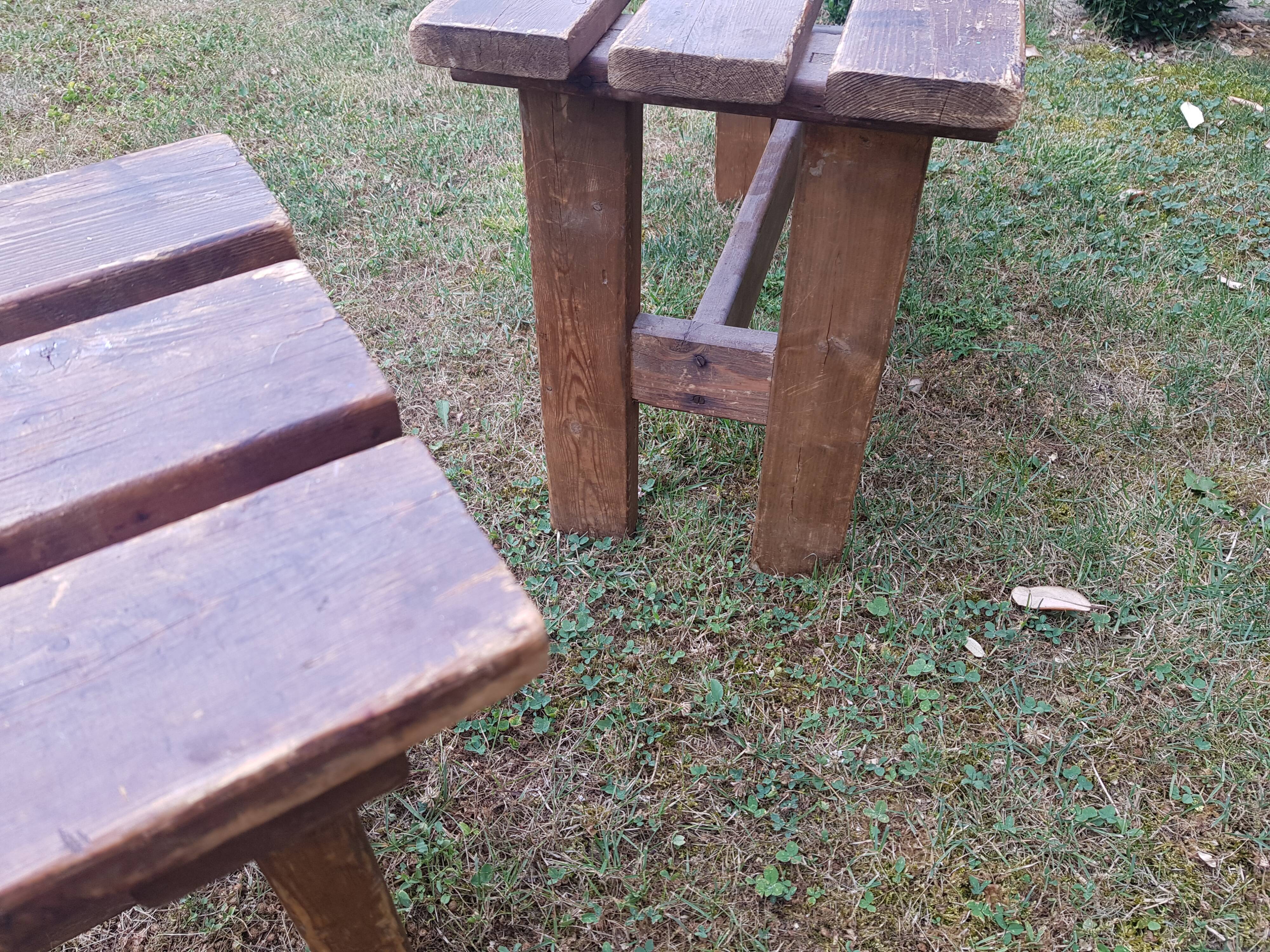 Pair of country country benches