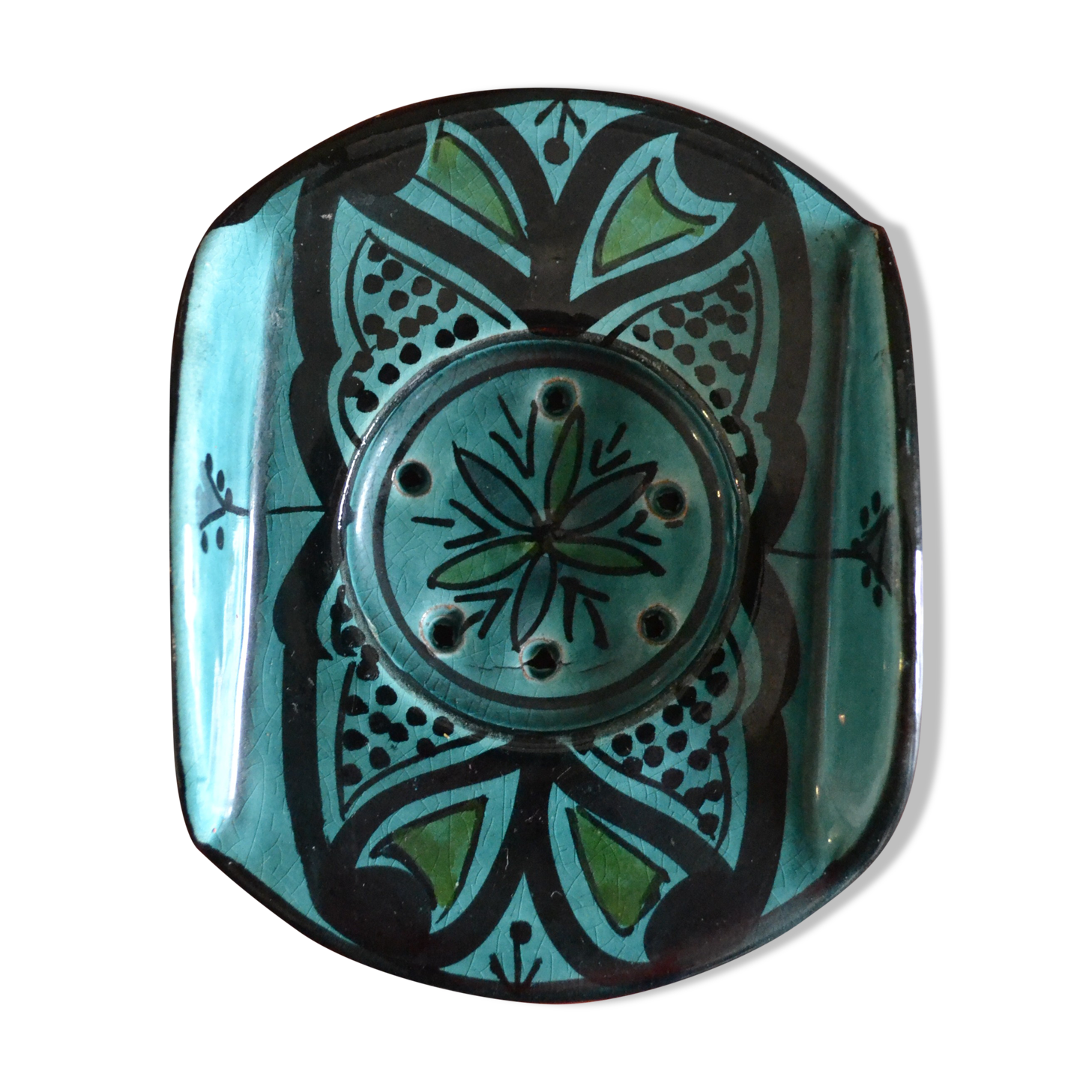 Porte savon orinetal en céramique