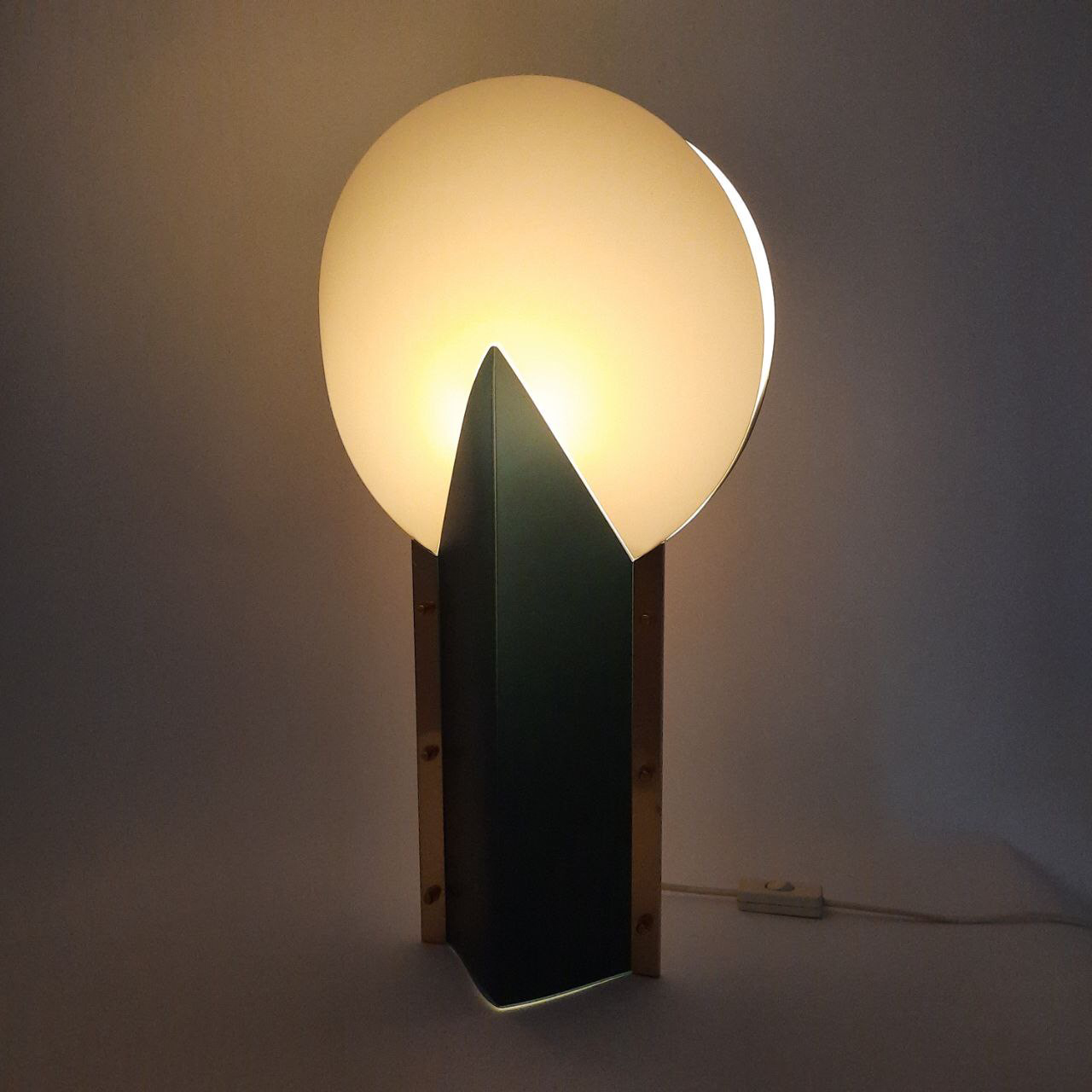 Moon table lamp, Samuel Parker, Vintage 80s